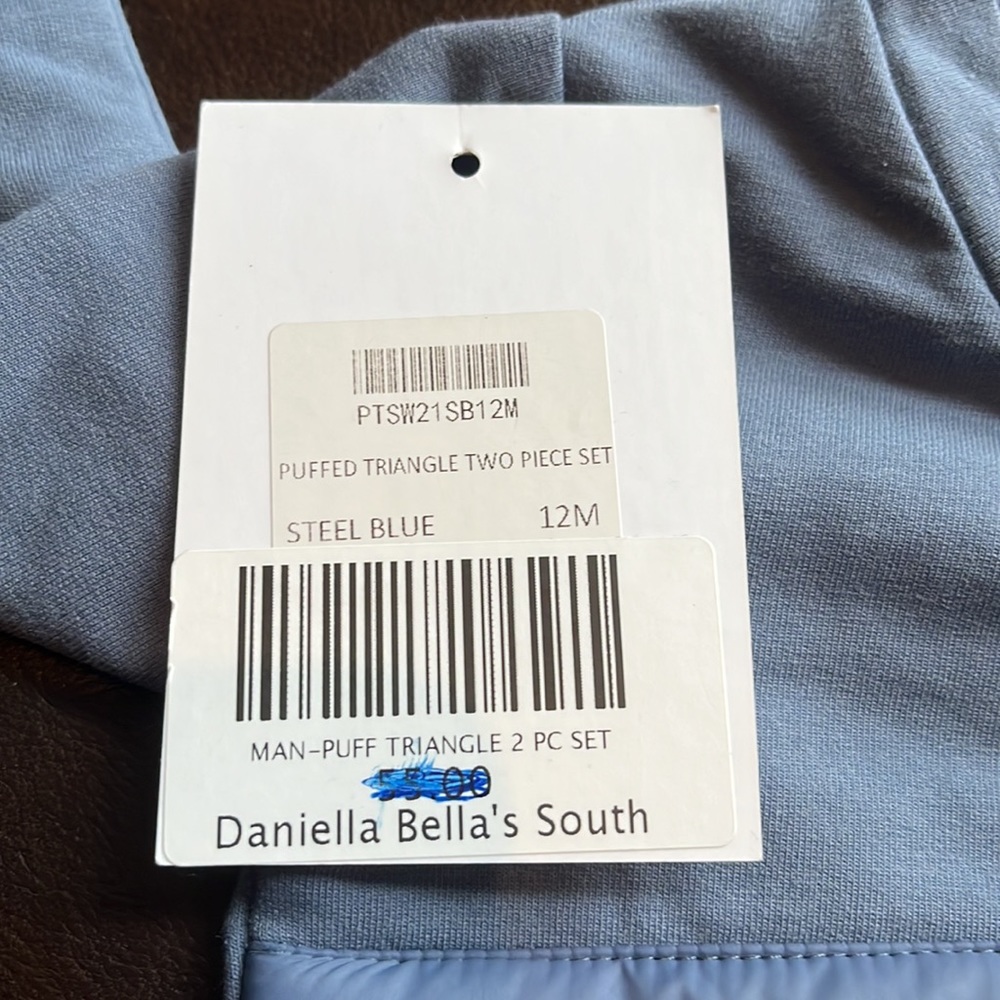 BNWT Montee Puffed Triangle Two Piece Set Size 12 Months - Picture 3 of 3
